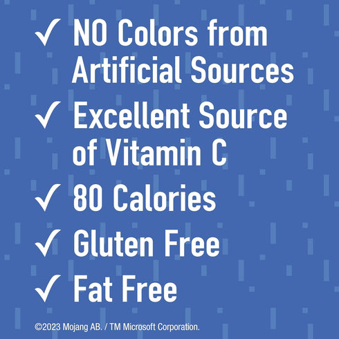 17.6 oz (22 Minecraft Fruit Flavored Snacks, Fat Free and Gluten Free Snacks, Pouches)