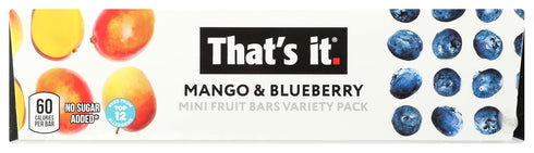 Thats It 10 Count, 7 OZ Mango Blueberry Mini Bars