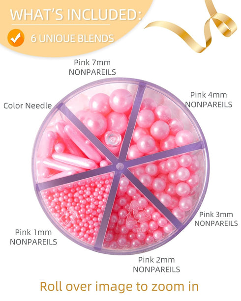 CandyHaven Easter Sprinkles for Baking Edible Sugar Confetti, Nonpareils & Sugar Pearls - Easter Cake Decorations