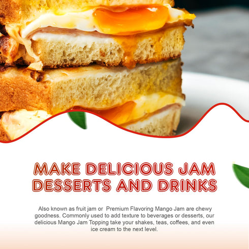 10 JAM003 Fanale Premium Flavoring Jam for Bubble Tea | Mango Flavor Fruit Jam | for Boba Tea, Smoothie Paste, Slushes