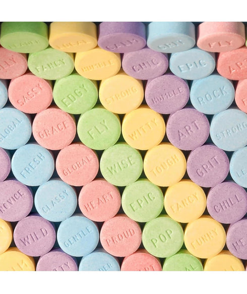Generic Sweet Original Candy, Assorted Flavors Blue Raspberry, Red Cherry, Purple Grape, Yellow