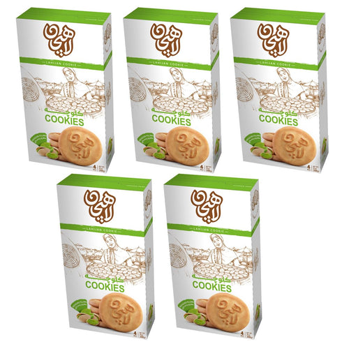 honey bird sweets pistachio filiing koloocheh- pack of 5 boxes pistachio filling koloocheh