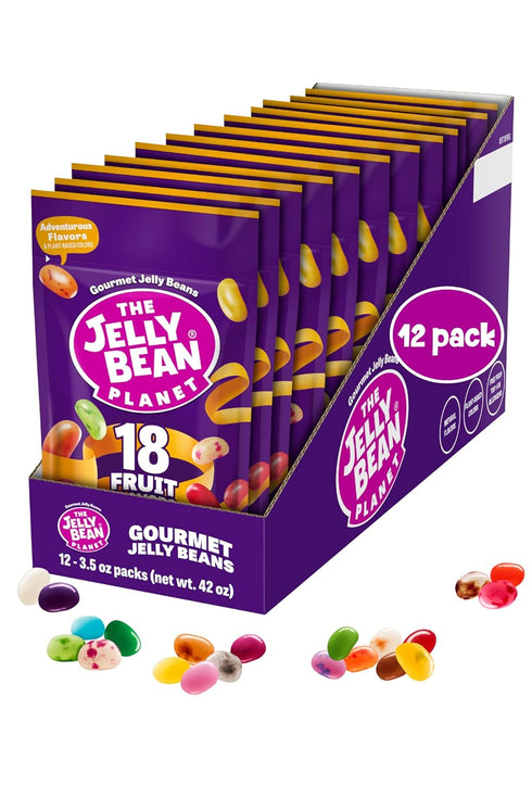 The Jelly Bean Planet, Fruit Mix Jelly Beans Grab Bags - 12