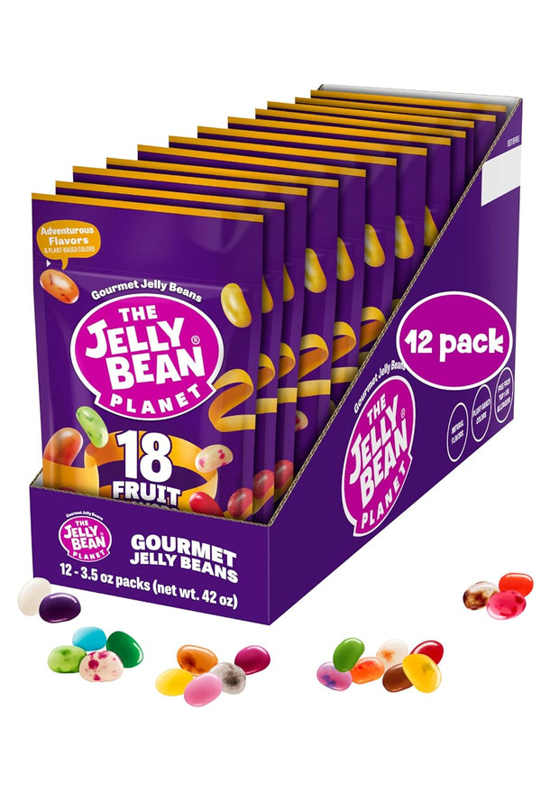 The Jelly Bean Planet, Fruit Mix Jelly Beans Grab Bags - 12