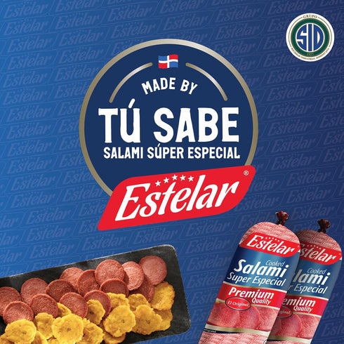 2 Pack (2 lb Salami Super Especial Estelar each) Authentic Dominican Salami