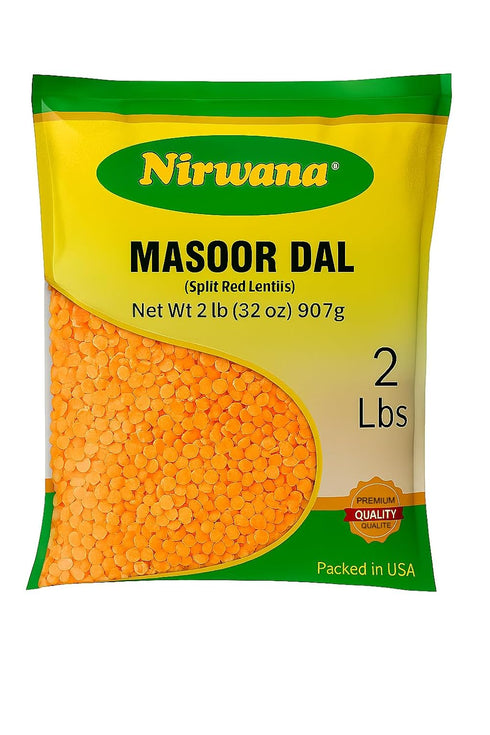 Red Split Lentils (Masoor Dal) Protein-Rich Pantry Staple for Soups, Curries &