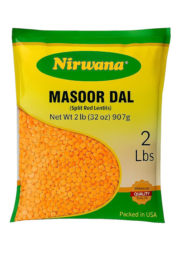Red Split Lentils (Masoor Dal) Protein-Rich Pantry Staple for Soups, Curries &
