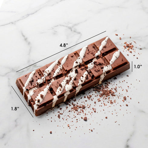 2.47oz (6 Pack) Dubai Chocolate Bar Cookies & Cream Premium Chocolate with Cookies & Cream Filling and Crispy Kataifi