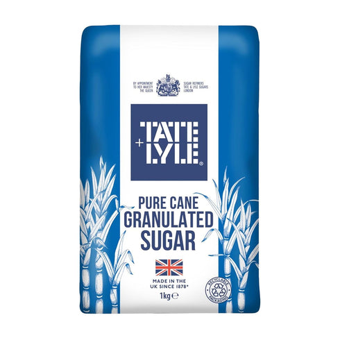 Tate & Lyle (1Kg) Pack 2 Fairtrade Granulated Pure Cane Sugar