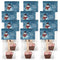 12 Pcs Christmas Hot Chocolate Spoons Gourmet Dark Chocolate Favors with Crushed