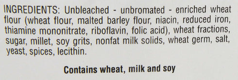 1lb Package (Pack 4) Sturdiwheat All Natural Bread Mix, Garlic Basil
