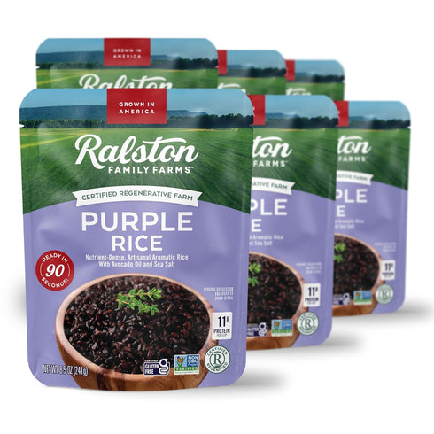 Ralston Family Farms Purple Rice, 8.5 OZ, Ready in 90 Seconds, 6