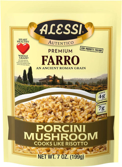 Alessi Autentico, Premium Seasoned Roman Grain Farro, Cooks Like Risotto, Heart Healthy,