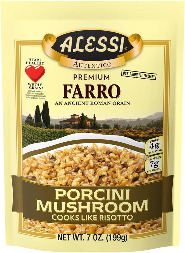 Alessi Autentico, Premium Seasoned Roman Grain Farro, Cooks Like Risotto, Heart Healthy,