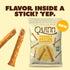 6 oz (Pack 1) Quinn Snacks Peanut Butter & Honey Filled Pretzel Sticks - Gluten Free Snack, Sweet & Salty, Made