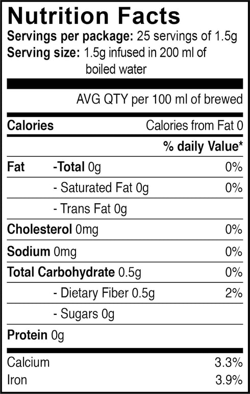 Tipson Organic Moringa Caffeine Free Herbal Tea, Lemon Flavor, 25 Premium Double Chambered Bags