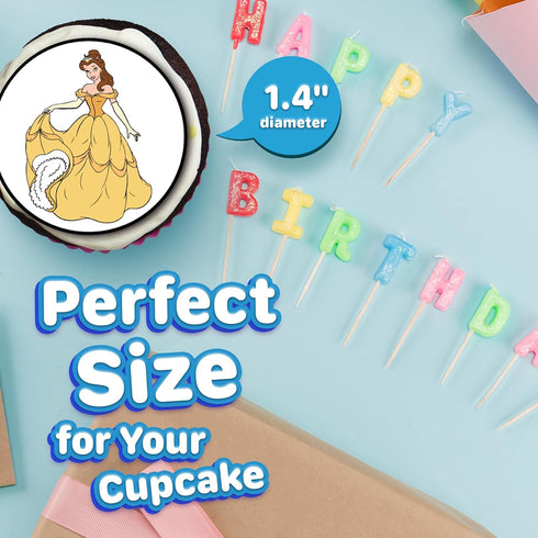 30 Edible Cupcake Toppers – The Beast's Redemption Themed Collection of Cake Decorations on Wafer Sheet
