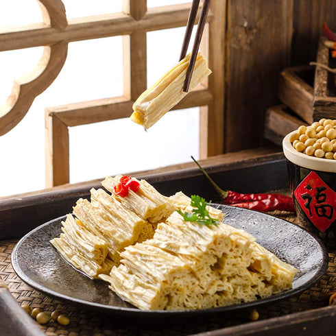 GDFFKS 17.6 oz Dried Bean Curd Stick, Handmade Soy Tofu Dried Sticks, No Glue, Can Be Cooked in All Ways, for Stir fry