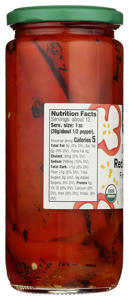 365 by Whole Foods Market 16 , Organic Roasted Red Peppers, Ounce