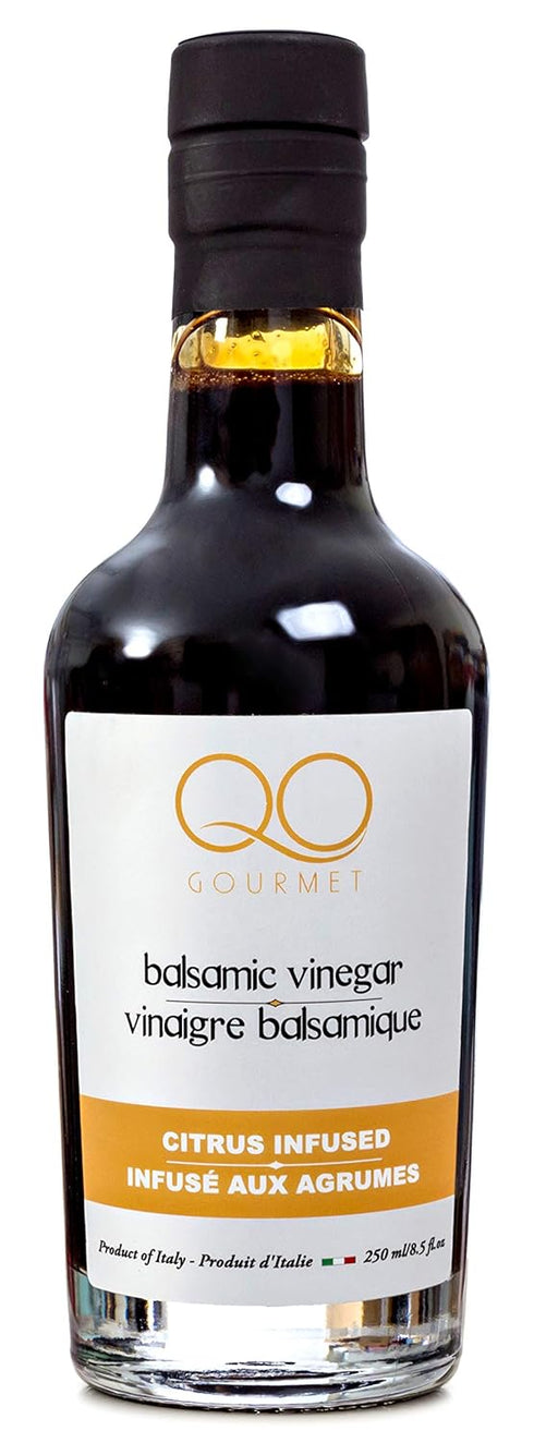 QO Gourmet Thick Flavored Aged Dense Balsamic Vinegar | High Density CITRUS