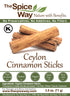 The Spice Way True Ceylon Cinnamon Sticks, 2.5 oz