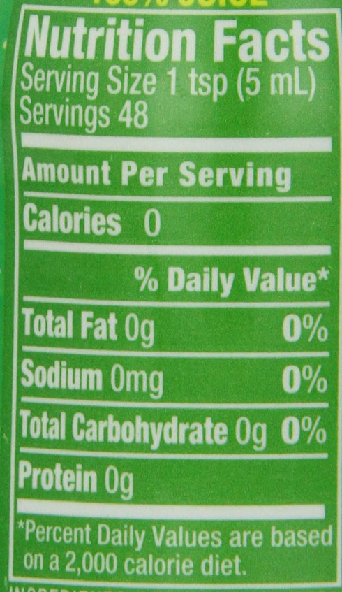 100% 8 Oz ReaLemon, Lemon Juice, Fl Bottle