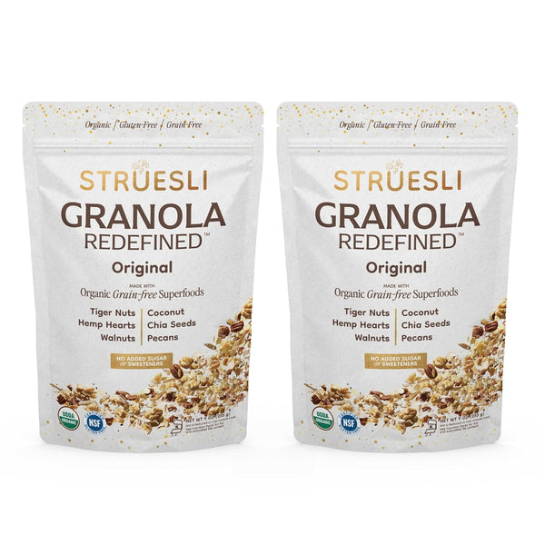 Struesli Original Organic Granola, Grain & Gluten Free, Healthy Snacks with Chia