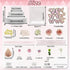 WPZQBW Set,Pink Butterfly Happy Birthday money Cake Topper Cake Filled With Cash Happy Birthday Day Cake Gift,Supplies