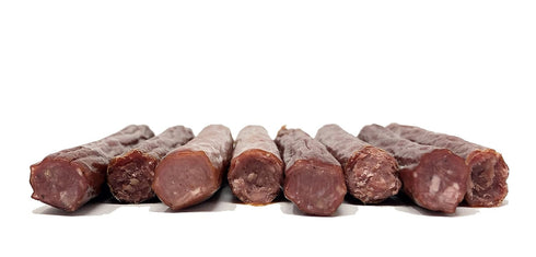 PEARSON RANCH SINCE 1959 Meat Sticks Variety - Elk, Buffalo, Venison, Wild Boar, Pack of 12, 1oz Sticks