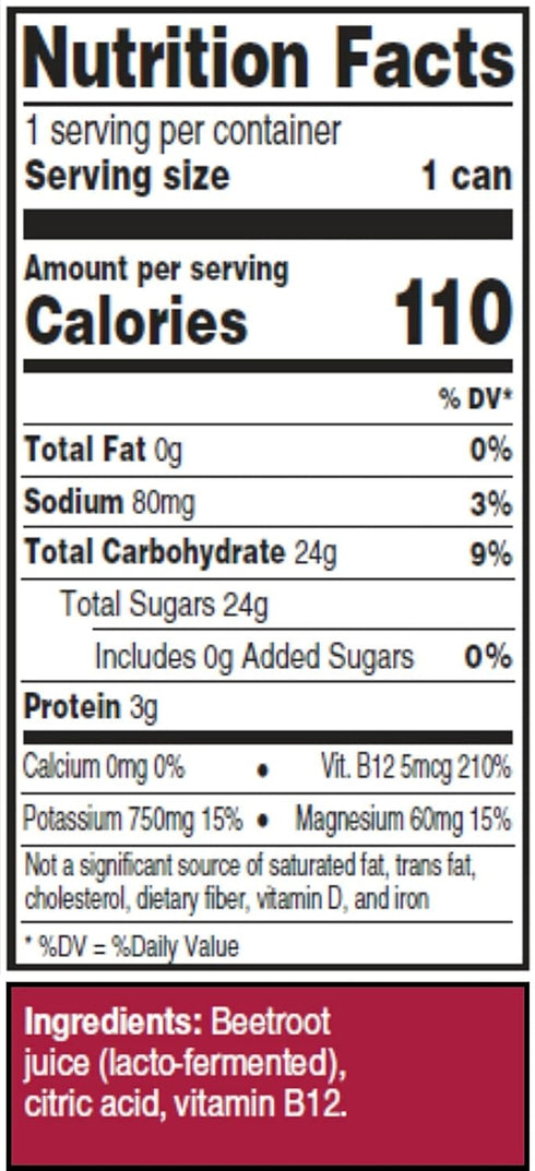 B12 B12 8.4 Fl.Oz. (12 Juice Performer Beet Juice With Vitamin - Natural Pre-Workout Beetroot Juice For Boosting