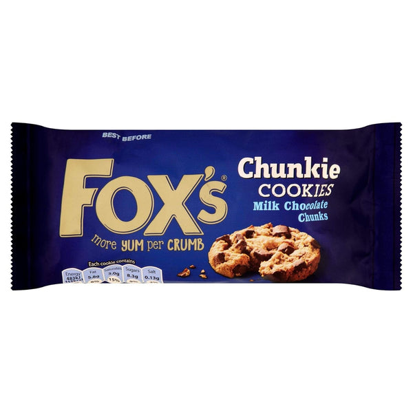 Fox's Milk Chocolate Chunks Chunkie Cookies - 180g - Pack of 6