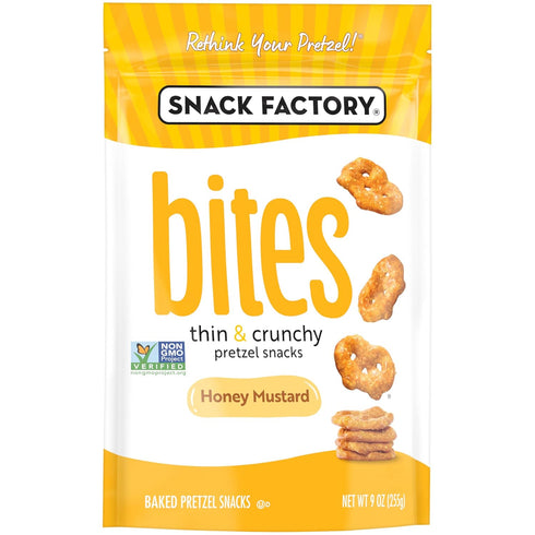 9 Oz (Pack 3) Snack Factory Honey Mustard Bites, Bag