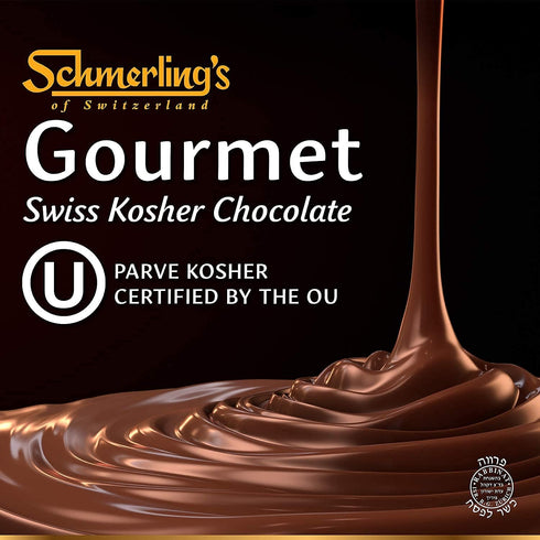 3.5oz (Pack 5) Schmerling's Rosemarie Parve Swiss Chocolate - Praline Filled Bitter-Sweet - Made in Switzerland