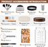 34 Oz 10 Set RYTOXILO Sourdough Starter Jar Kit, Glass Sour Dough Jars Wide Mouth for Beginners, Pcs Bread Starter