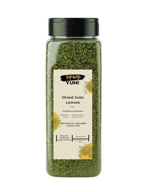 Spicy Yum! Dried Jute Leaves (Ewedu / Molokhia / Lalo / Saluyot) 7 oz