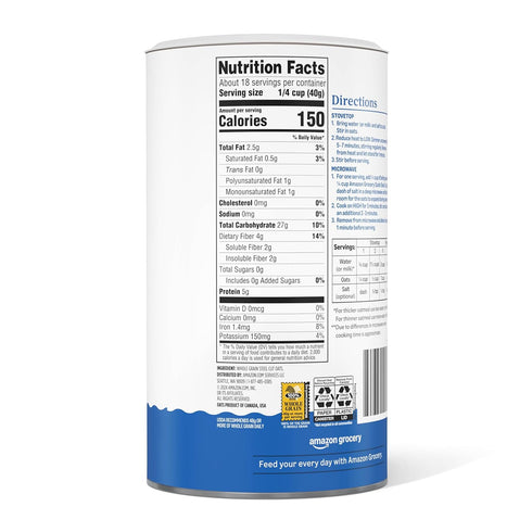 25 Oz Amazon Grocery, Steel Cut Quick Oats