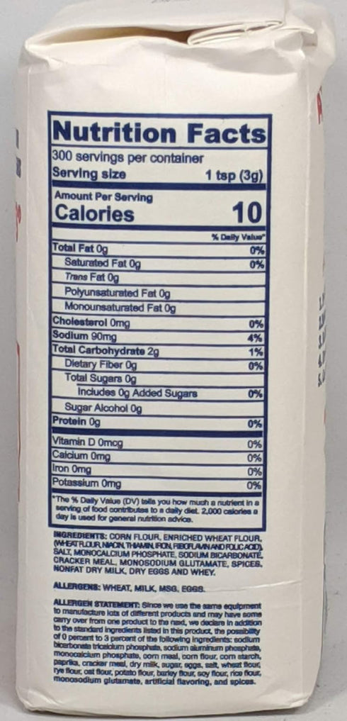 Generic 2-2 Lb. All Purpose Seafood Breader Enriched & Seasoned Just Right For Frying All Kinds of Seafood Bags