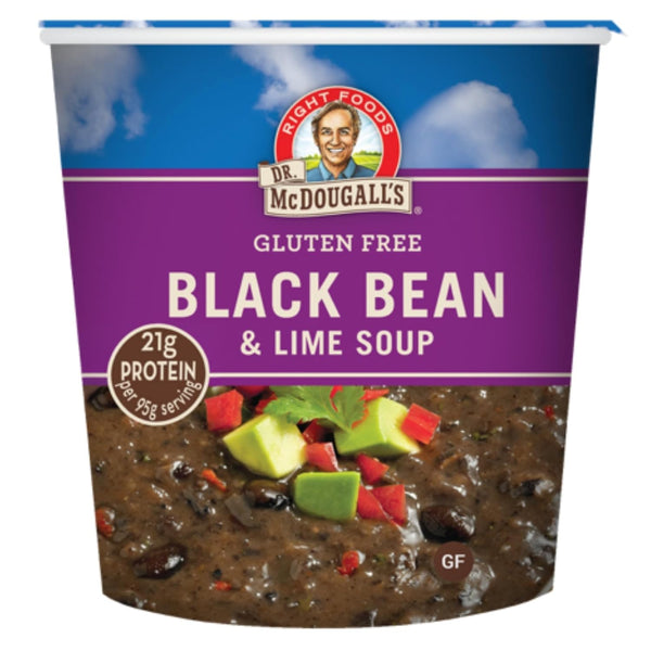 Dr. McDougall's Black Bean and Lime Soup - Gluten Free and Vegan