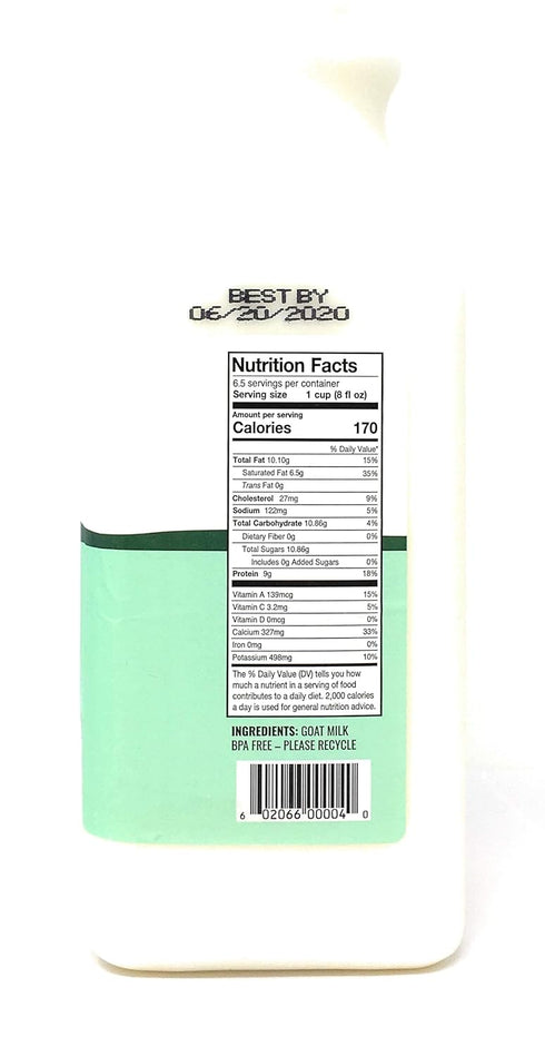 Summerhill Dairy 52 Goat Milk, FZ
