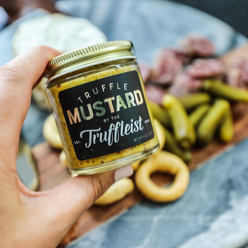 4 oz The Truffleist Truffle Mustard Infused with Real Black Truffles Italian Truffle Mustard Spread for Burgers