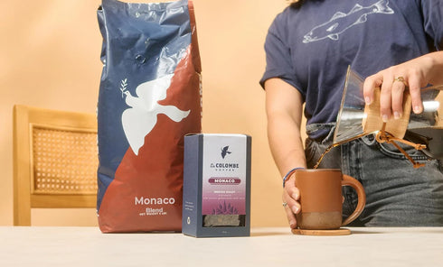 12 (Pack 1) La Colombe Monaco Medium Roast Whole Bean Coffee - Notes of Milk Chocolate, Graham Cracker, Black Cherry
