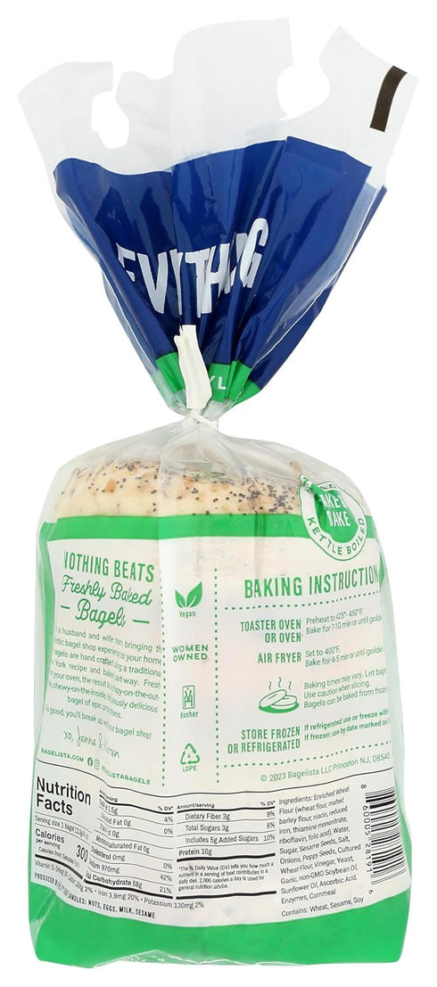 16 OZ Bagelista Bake at Home Everything Bagels