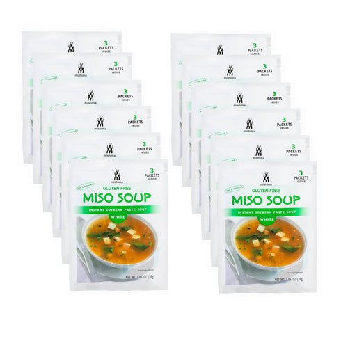 Mishima Instant Soup Mix, White Miso, 1.05-Ounce Packets (Pack of 12)
