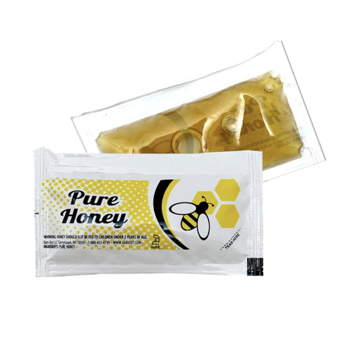 Vallary Pack 40 Packets Packet Honey Lovers Gift Individual of Pure Honey Perfect for Tea, Coffee, Travel