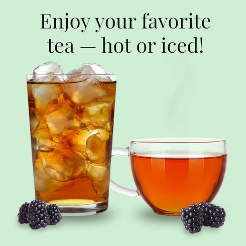 The Republic of Tea Blackberry Sage Full-Leaf Loose Black Tea, 3.5 oz Tin, Steeps 50 Cups