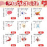 36 Pcs Anatomy Theme Cupcake Toppers, Mini Human Body Organ Toothpick Picks with Brain, Skull, Rib Cage, Eyeball