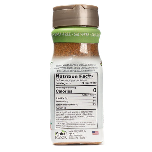 100% iSpice - Salt-Free | Sugar free | Fat Free Pure Wellness Chicken Super Spice Blend | All Natural | Ready to use as