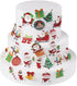Set of 48 Wafer Edible Cupcake Toppers for Christmas Cake Decoration