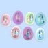 2.47 Galerie Bluey Themed Plastic Easter Eggs, Red Hard Candy Pouches Inside, Great for Egg Hunts, Ounces