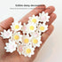 36 Count (3/4 Inch) Edible Daisy Cake Decorations, Mini Edible Flowers, White & Pink Sugar Flowers, Daisy Cupcake
